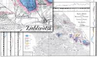 Stara Mapa 36 Górny Śląsk mapy powiatów Powiat Lubliniecki von Carnall 1830