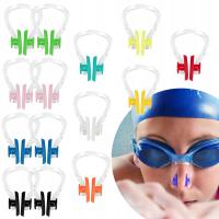 KLIPSY NA NOS WODOODPORNE DO PŁYWANIA SILIKONOWE ZATYCZKI DO NOSA 14 szt