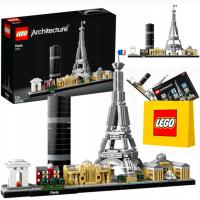 LEGO ARCHITECTURE PARYŻ PANORAMA MIASTA WIEŻA EIFFLA LUWR ŁUK NA PREZENT