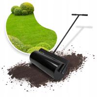 Walec OGRODOWY czarny duży 90cm WAŁ DO TRAWY stalowy