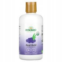 Dynamic Health, Certyfikowane organiczne Acai Gold, 946 ml