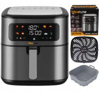 Frytkownica beztłuszczowa Airfryer Memflow 8 l srebrna