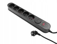 Listwa przeciwprzepięciowa Plastrol 5 m 5 gniazd