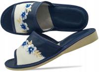 Элегантные женские кожаные тапочки с лицевым покрытием, удобные повседневные тапочки