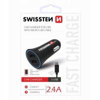 Ładowarka samochodowa Swissten micro USB