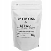 ERYTRYTOL MAX ZE STEWIĄ STEVIA Naturalny SMAK słodzik KETO 0 kalorii 500g