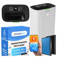 Osuszacz powietrza 20l oczyszczacz 2w1 Silent UV ION WiFi HEPA do 50m²