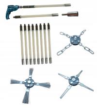 НАБОР ЩЕТКА ДЛЯ ОЧИСТКИ ДЫМОХОДА СНИЗУ ДЛЯ ДРЕЛИ LANCA WAWAK 8M