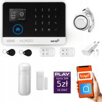 Alarm bezprzewodowy GSM + WiFi , SMS , TUYA , zestaw alarmowy HUXGO HXA003