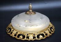 H-P PIĘKNY PLAFON SUFITOWY Z PIERŚCIENIEM ZŁOCONYM