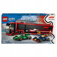 LEGO City F1 Ciężarówka z bolidami RB20 i AMR24 F1 60445