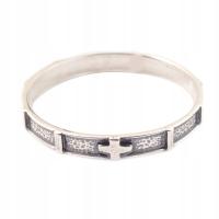 Серебряные четки на палец (кольцо) r. 12