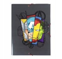 TECZKA SZKOLNA A4 Z GUMKĄ USZTYWNIANA GRUBA SKRZYDŁOWA AVENGERS MERVEL