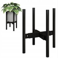 Bamworld Stojak na rośliny do doniczek 20-30 cm czarny