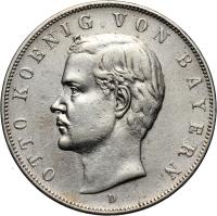 Niemcy, Bawaria, Otto, 3 marki 1912 D