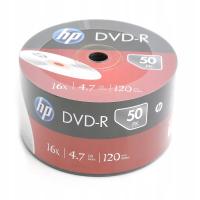 HP DVD-R, DME00070-3, 50-pack, 4.7GB, 16x, 12cm bulk, bez możliwości nadru