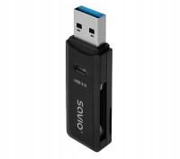 Czytnik kart pamięci Savio USB 3.0 SD SDHC SDXC microSD microSDHC microSDXC