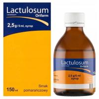 Lactulosum Orifarm 2,5g/5ml syrop, 150ml