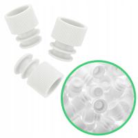 KOREK DO PROBÓWEK ZATYCZKA PLASTIKOWY ROZPOROWY BIAŁY 16 mm 500 szt.