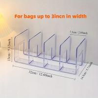 1 szt. Przezroczysty stojak na torby do przechowywania, zdejmowana półka