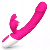 WIBRATOR DAMSKI KOBIET Króliczek MASAŻER Łechtaczki PODGRZEWANY PENIS DILDO