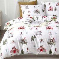 DZIECIĘCA POŚCIEL ŚWIĄTECZNA CIEPŁA ZIMOWA 140x200 Z POSZEWKĄ 100% BAWEŁNA