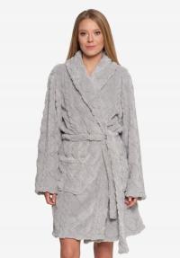 ТЕПЛЫЙ ЖЕНСКИЙ ХАЛАТ ПУШИСТЫЙ МЯГКИЙ ЗАВЯЗАННЫЙ ДО КОЛЕНА MORAJ