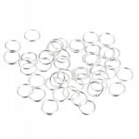 Ogniwka Kółeczka Zamknięte Srebrne 6mm 400szt