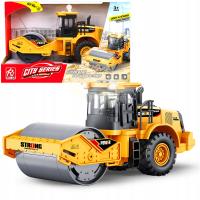 WALEC DROGOWY POJAZD BUDOWLANY AUTO ŚWIECI DŹWIĘKI NAPĘD GUMOWE KOŁA