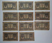 1 rubel zestaw 11 szt. banknotów