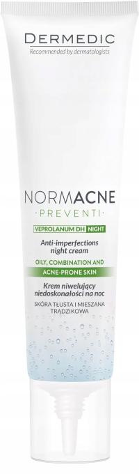DERMEDIC NORMACNE KREM NIWELUJĄCY NIEDOSKONAŁOŚCI NA NOC 40 ml
