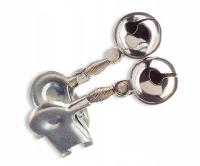 Double Rod Bell metal - Cormoran - Dzwonek podwójny metal żabka - 2szt.