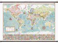 Mapa Świata na ścianę gotowa do powieszenia 140x100cm Aktualna 2024 ARTGLOB