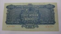 Banknot Czechosłowacja 1000 koron 1944 SPECIMEN stan 1-