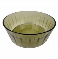 Stara szlifowana Piękna misa w kolorze zieleni Vintage Niemcy