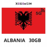 ESIM Albania - 30GB на 15 дней - мобильный интернет в Албанию