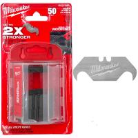 WYMIENNE OSTRZA DO NOŻYKÓW WYGIĘTE 50szt MILWAUKEE 48221952