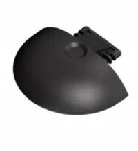 Zaślepka listwy półokrągłej Airline JarTim czarna 40 mm