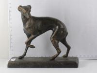 ROSJA ŻELAZO STATUETKA PSA CHART