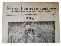 Kurjer literacko-naukowy 1 / 1929