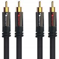 Kabel audio Nakamichi HQ Premium 2RCA - 2RCA 0,5 m