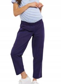 ASOS MATERNITY DAMSKIE SPODNIE GRANATOWE PROSTE 38 RND