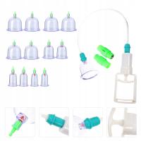 BAŃKI SZKLANE PRÓŻNIOWE BEZ OGNIA KOMPLET 12 SZTUK ZESTAW W PUDEŁKU