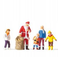 Preiser 29098 - Święty Mikołaj z dziećmi - H0 1:87