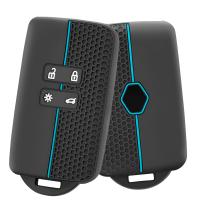 Etui na kluczyk Renault Dacia silikonowe czarne niebieskie 4 przyciski