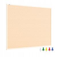 Tablica korkowa rama drewniana 100x80 cm / 80x100 cm + pinezki