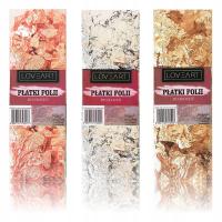 Позолоченная фольга имитация золота серебро медь для декупажа украшения 3шт.