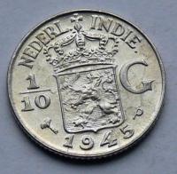 Голландская Индия-1/10 гульдена - 1945 P-Ag (2)