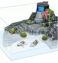Żółwiarium с фоном и 3D-фильтром 30x20x22 см