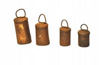 I poł. XX w / DZWONEK 4 szt. - ZABYTKOWE DZWONKI PASTERSKIE /2458